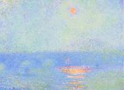 Claude Monet Waterloo Bridge, Effect of Sunlight in the Fog USA oil painting artist